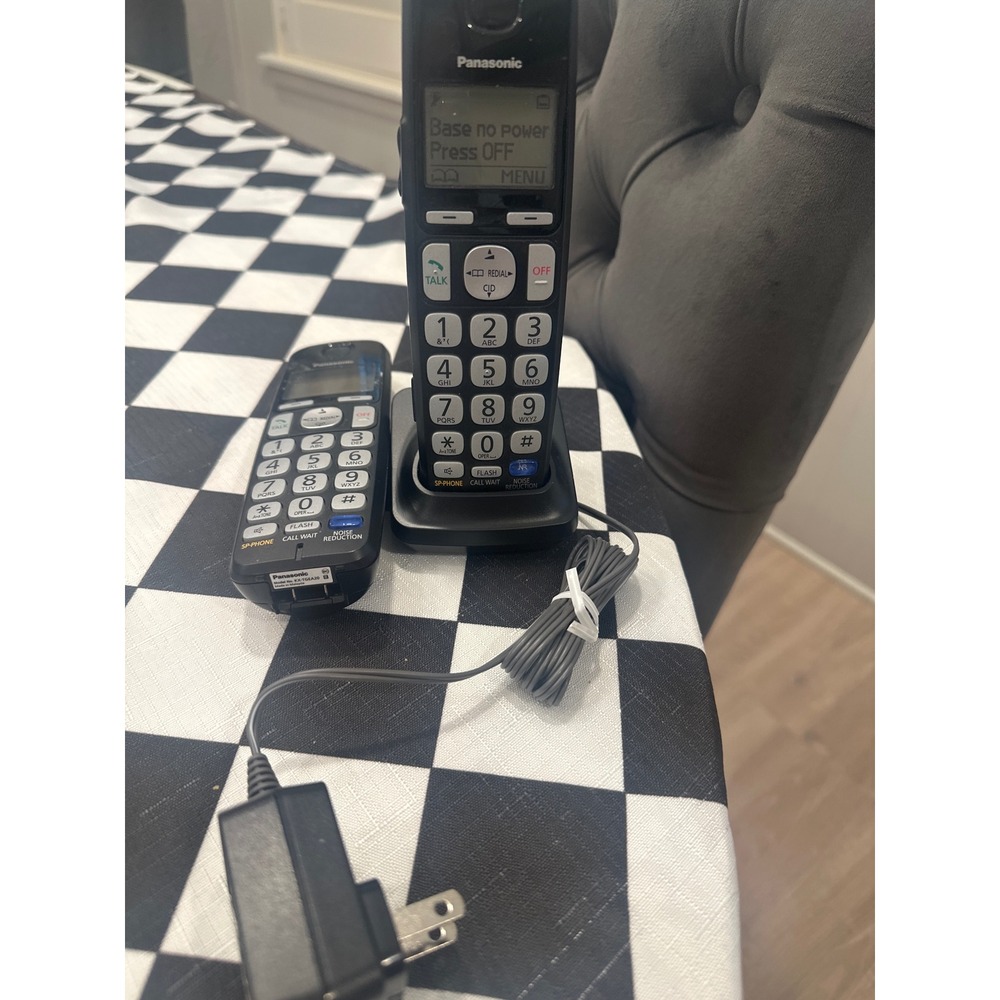 Panasonic KX-TGEA20 Cordless Handset with Charging Base Black extra handset